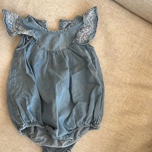 Denim romper